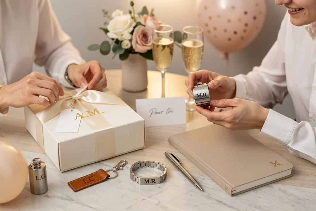 cadeaux avec initiales