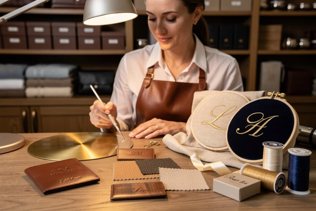 cadeaux avec initiales